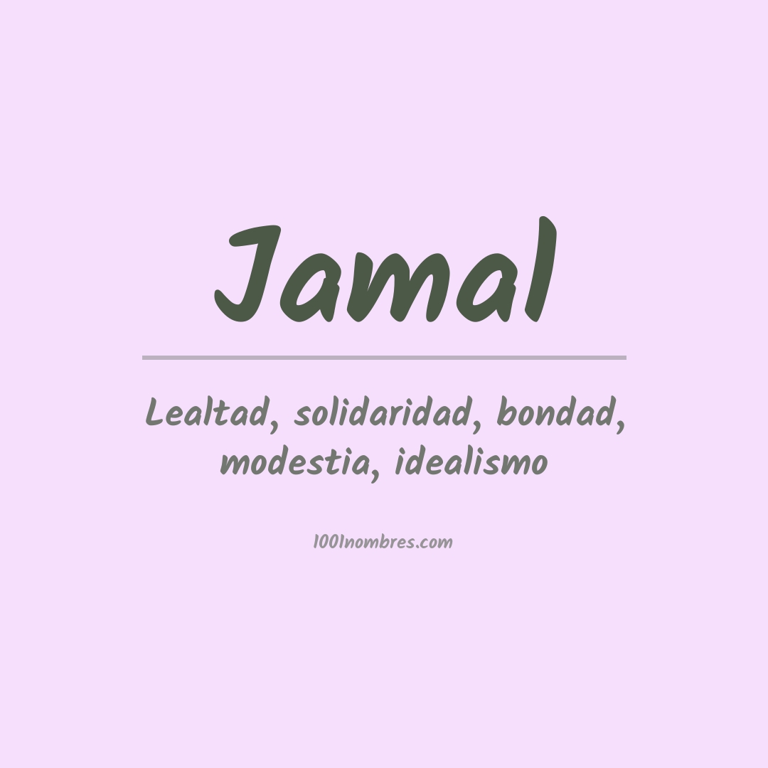 Significado del nombre Jamal