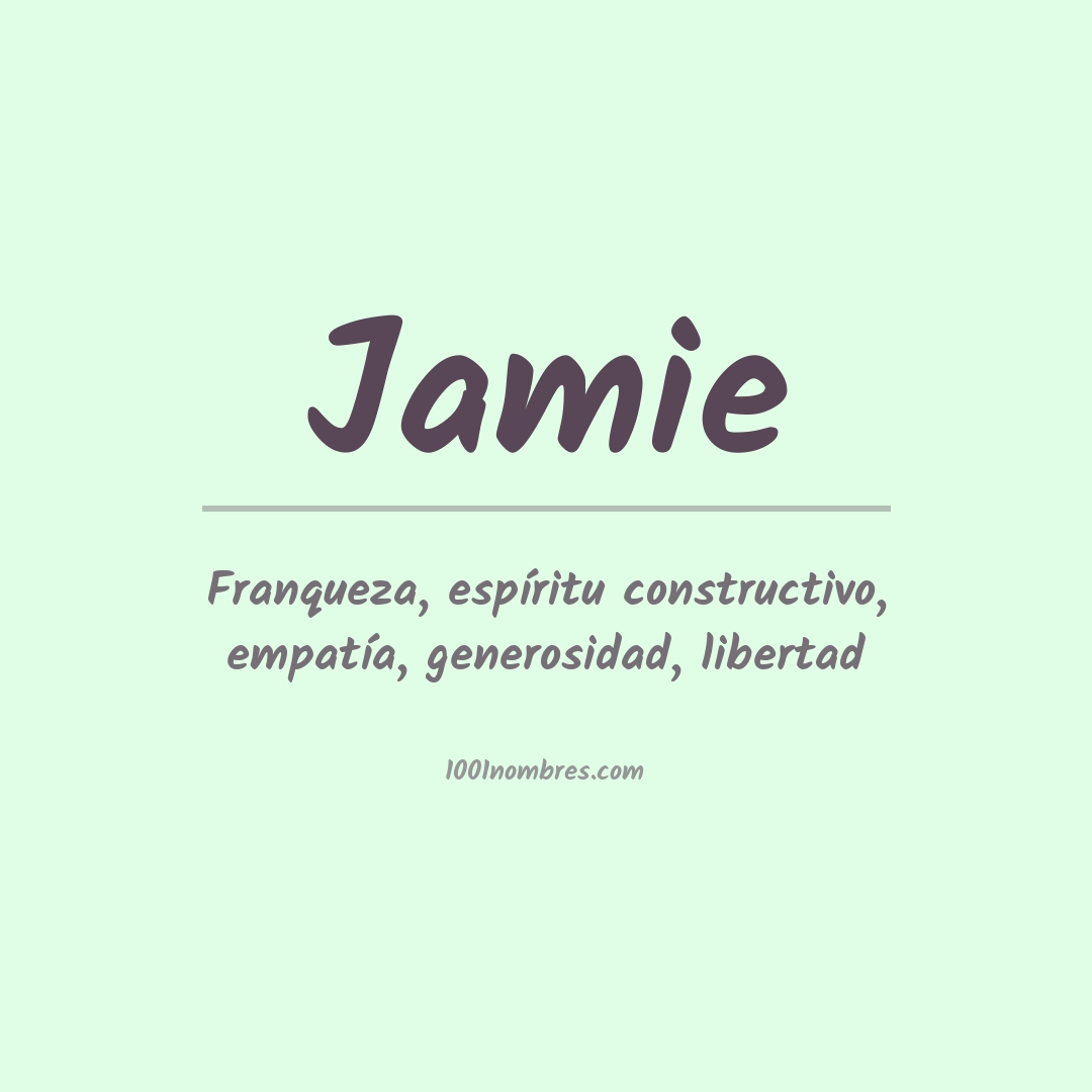 Significado del nombre Jamie