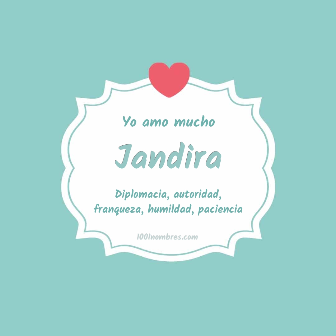 Yo amo mucho Jandira