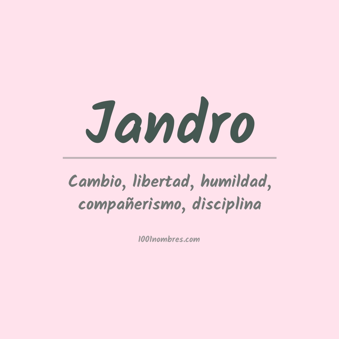 Significado del nombre Jandro
