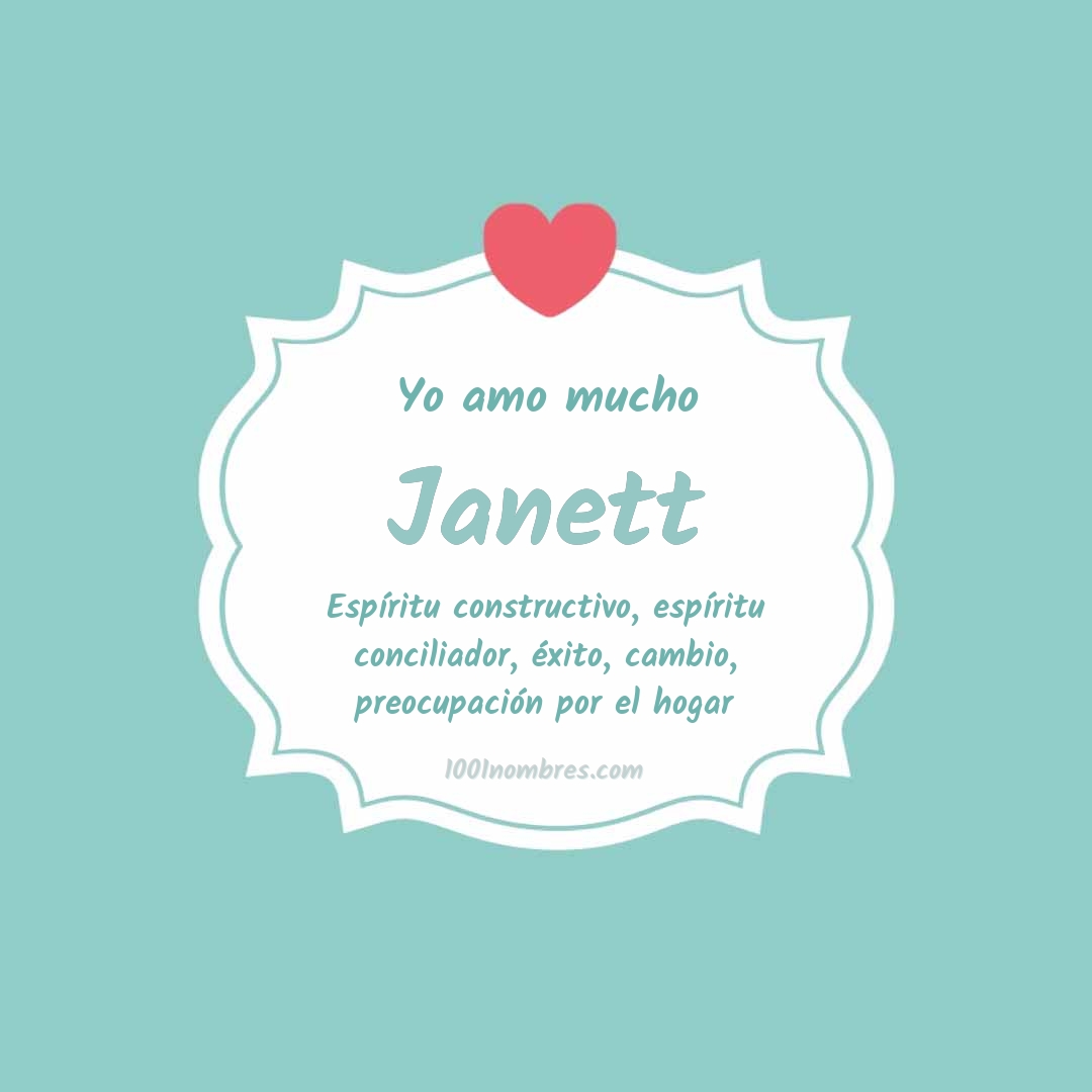 Yo amo mucho Janett