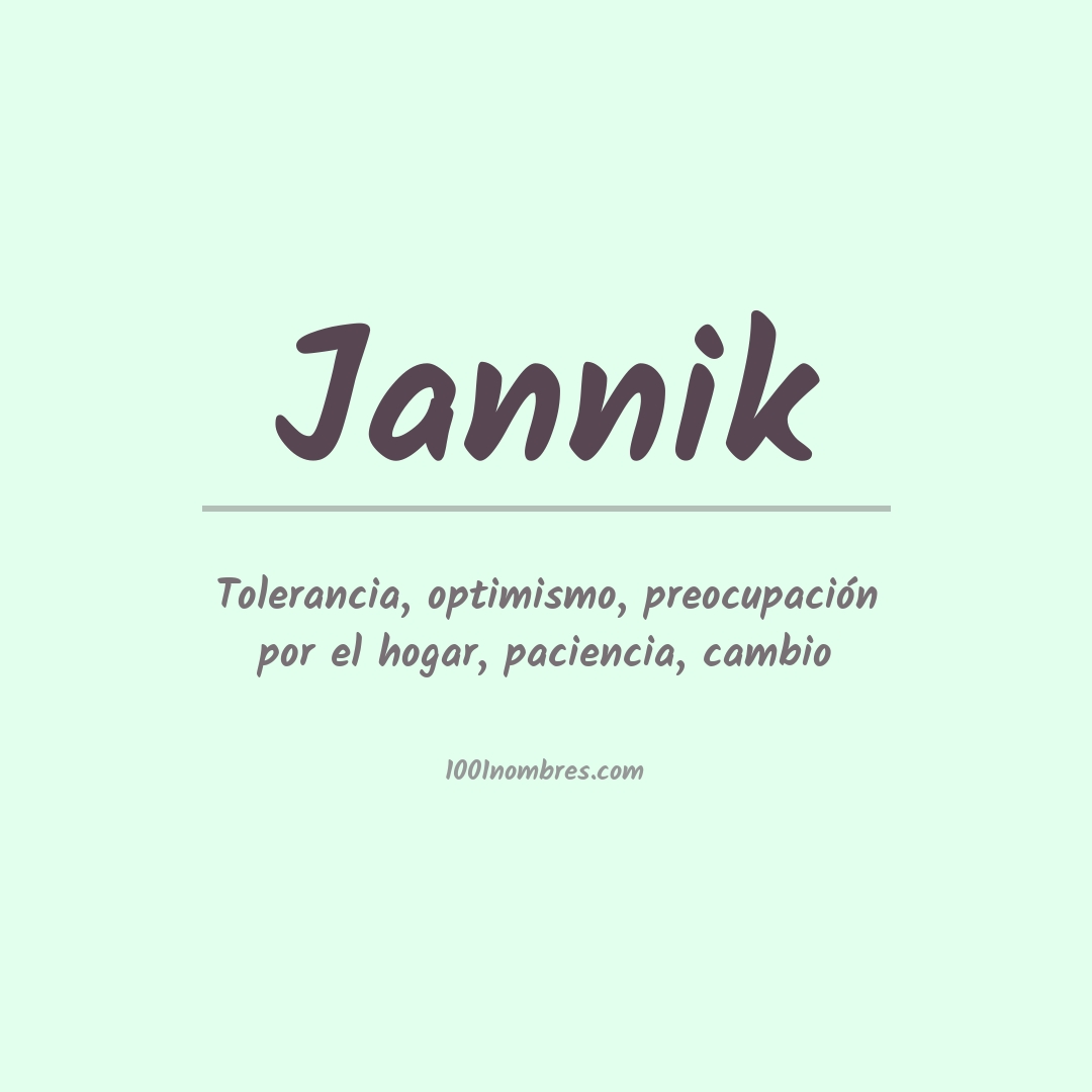 Significado del nombre Jannik