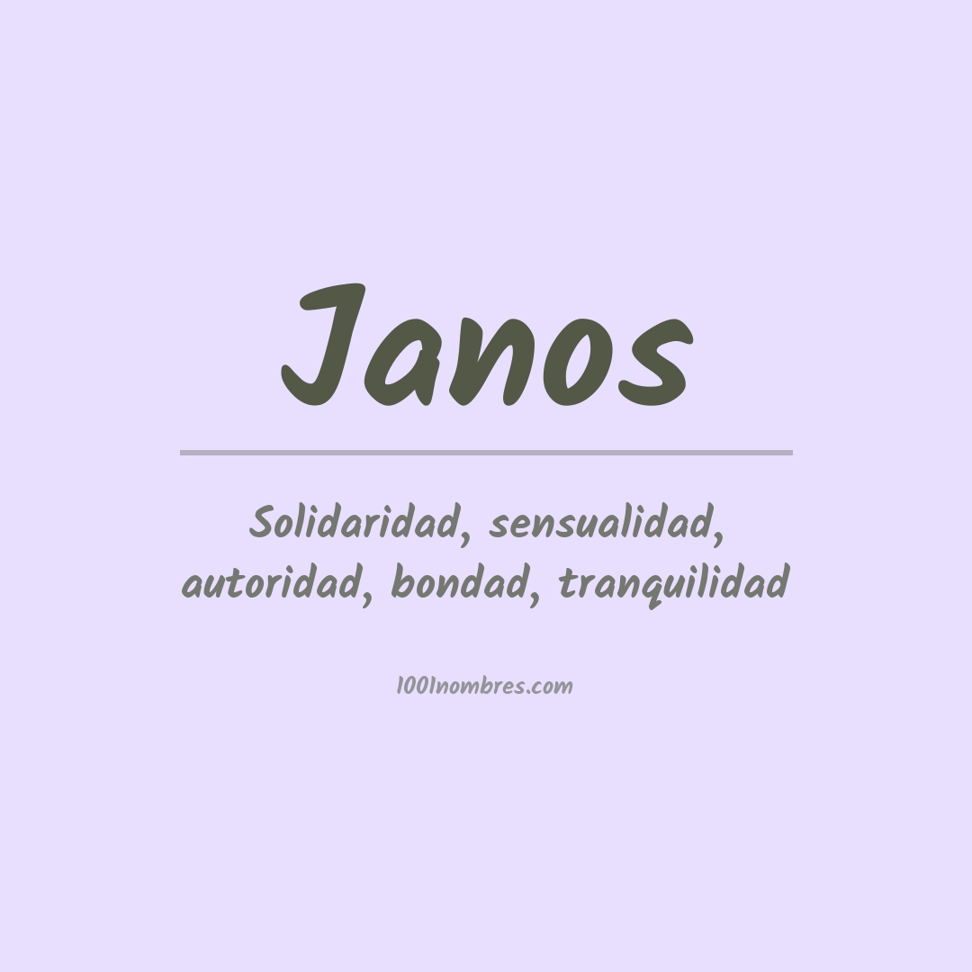 Significado del nombre Janos