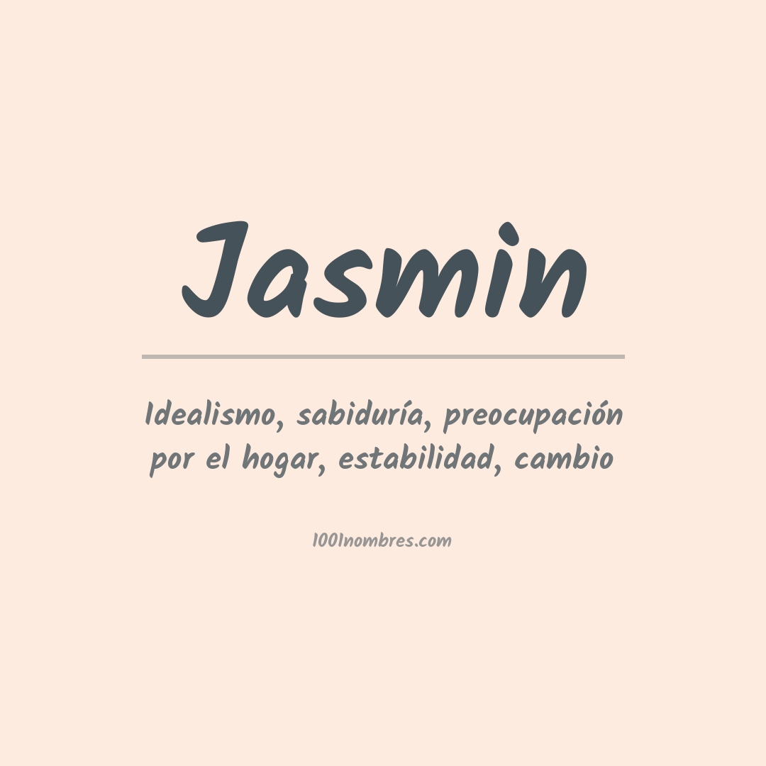 Significado del nombre Jasmin