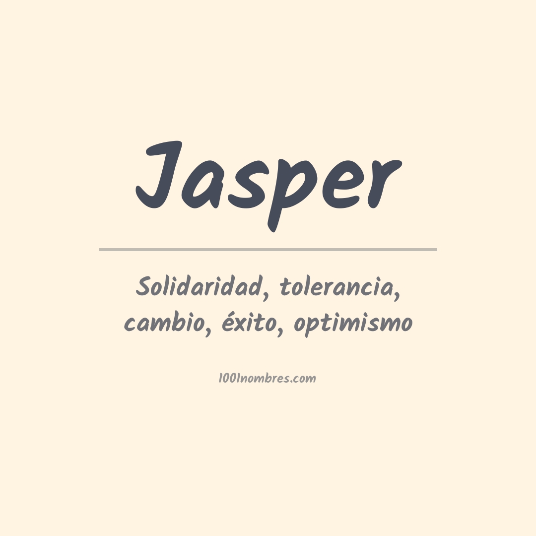 Significado del nombre Jasper
