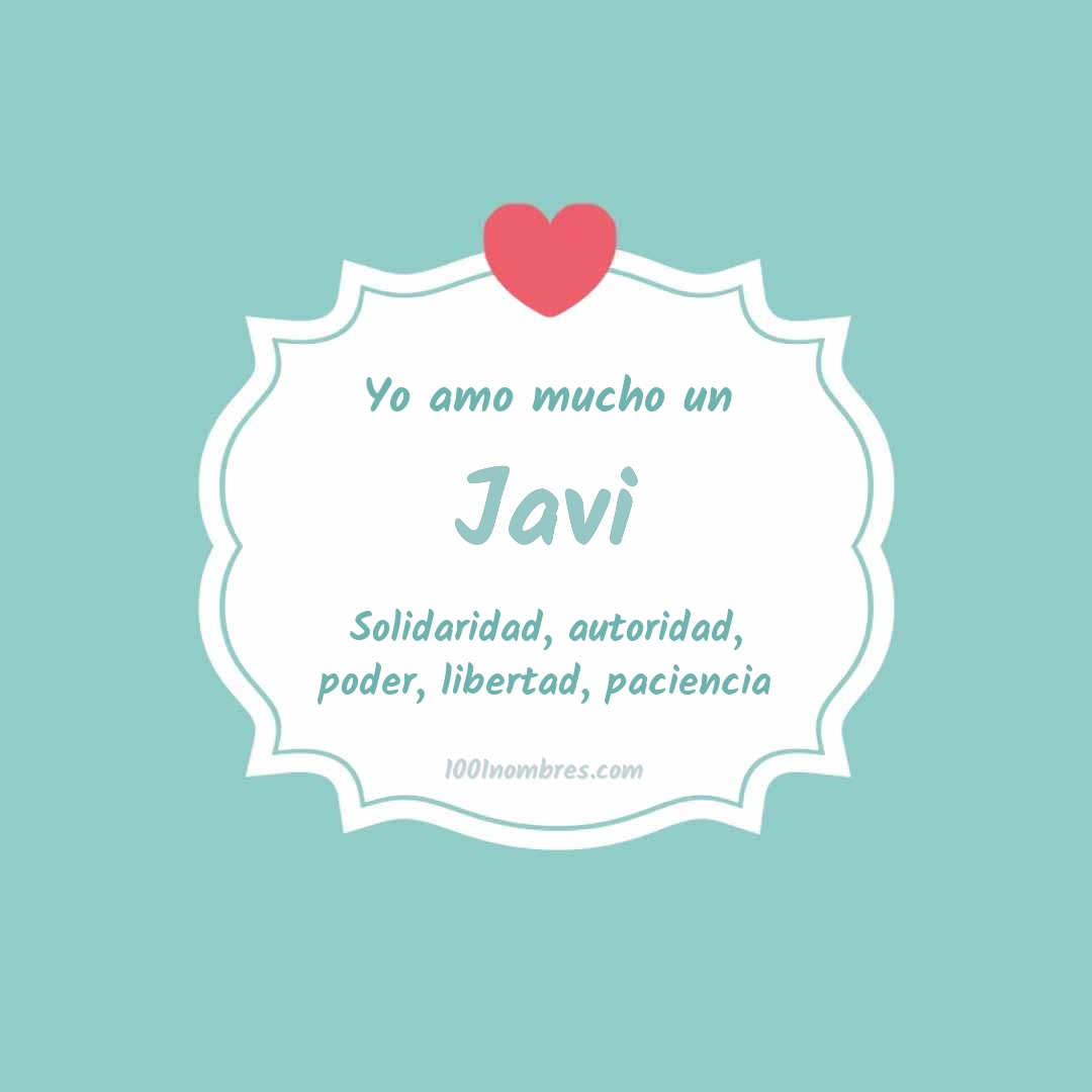 Yo amo mucho Javi