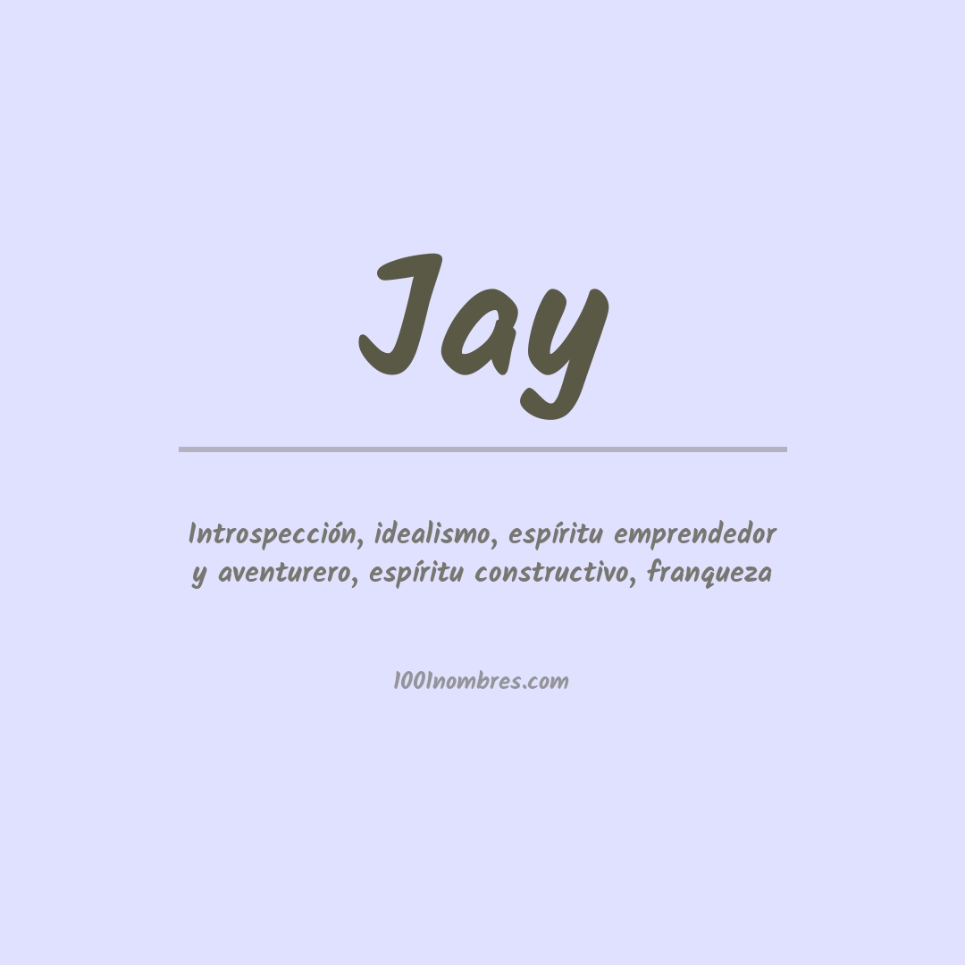 Significado del nombre Jay