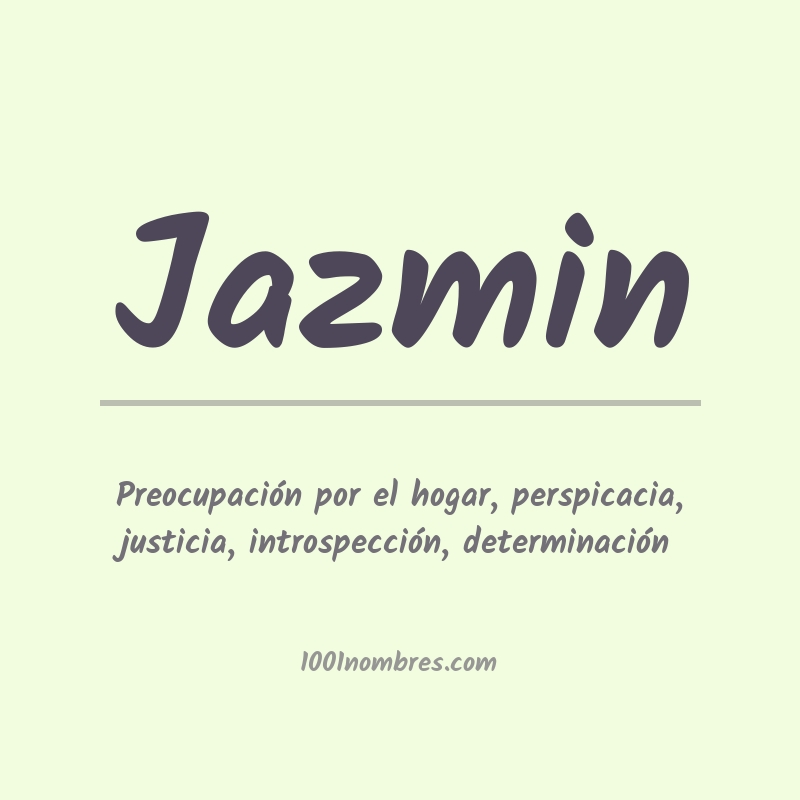 Significado del nombre Jazmin