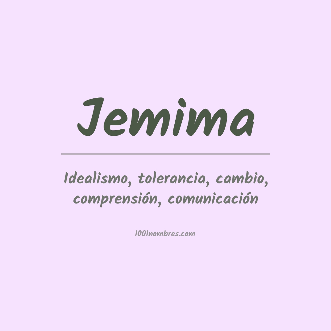 Significado del nombre Jemima
