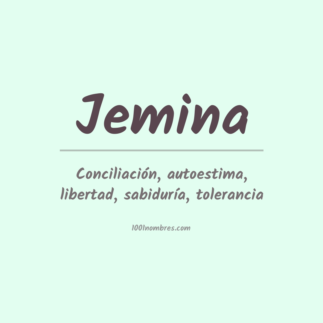 Significado del nombre Jemina