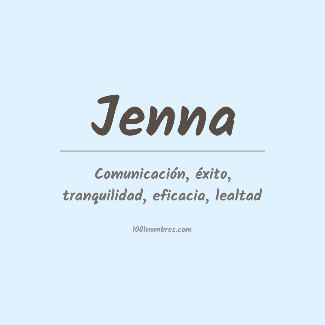 Significado del nombre Jenna