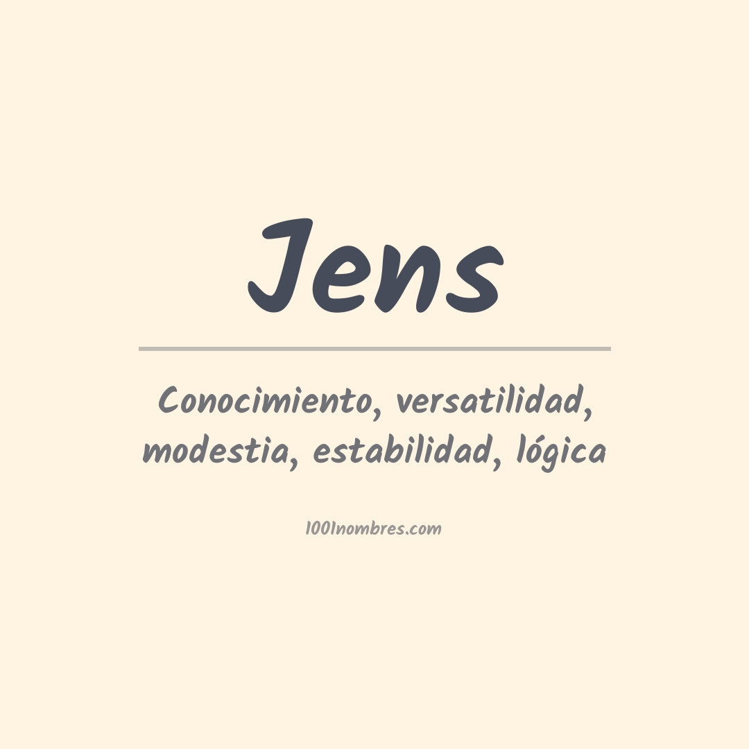 Significado del nombre Jens