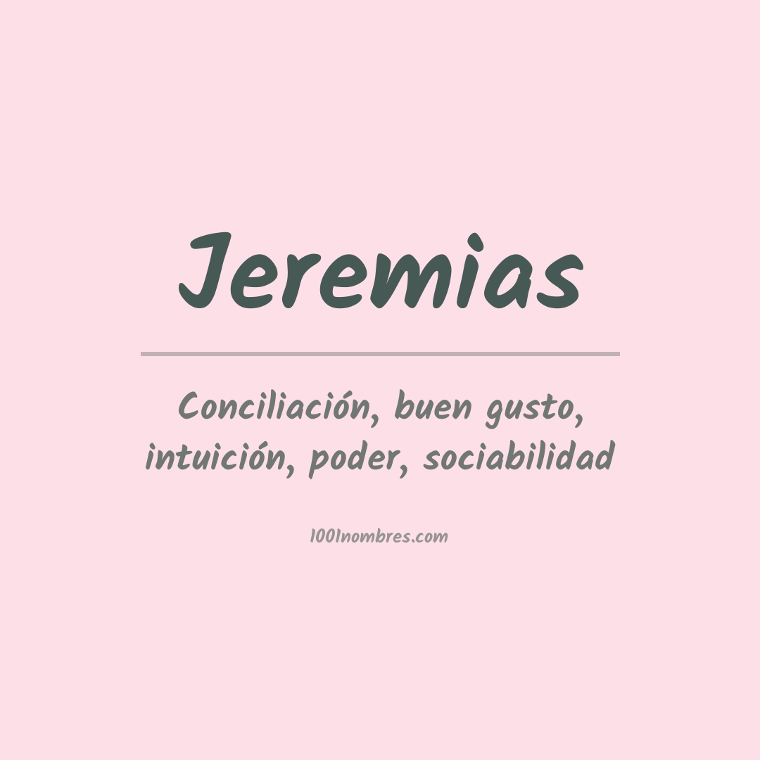 Significado del nombre Jeremias