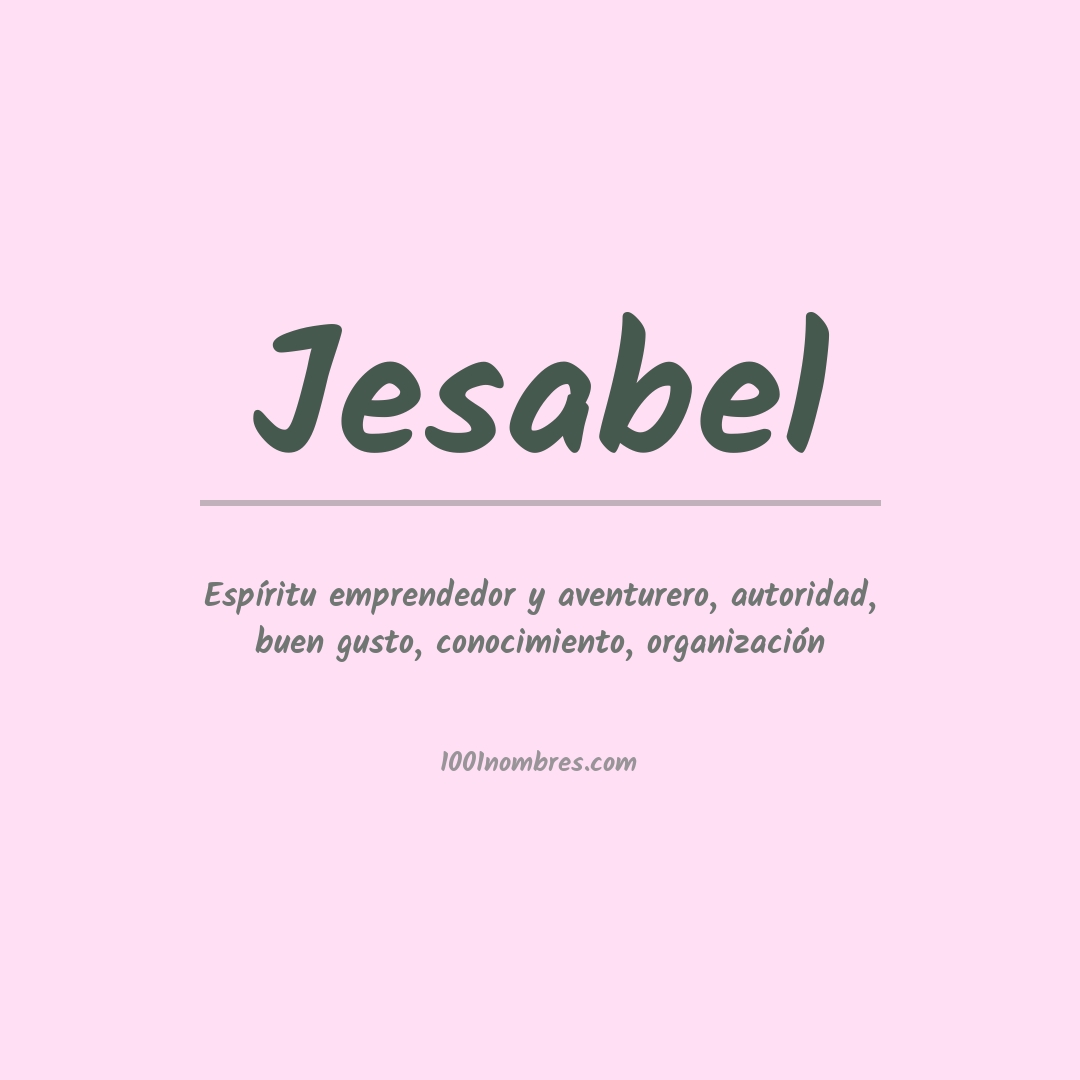 Significado del nombre Jesabel