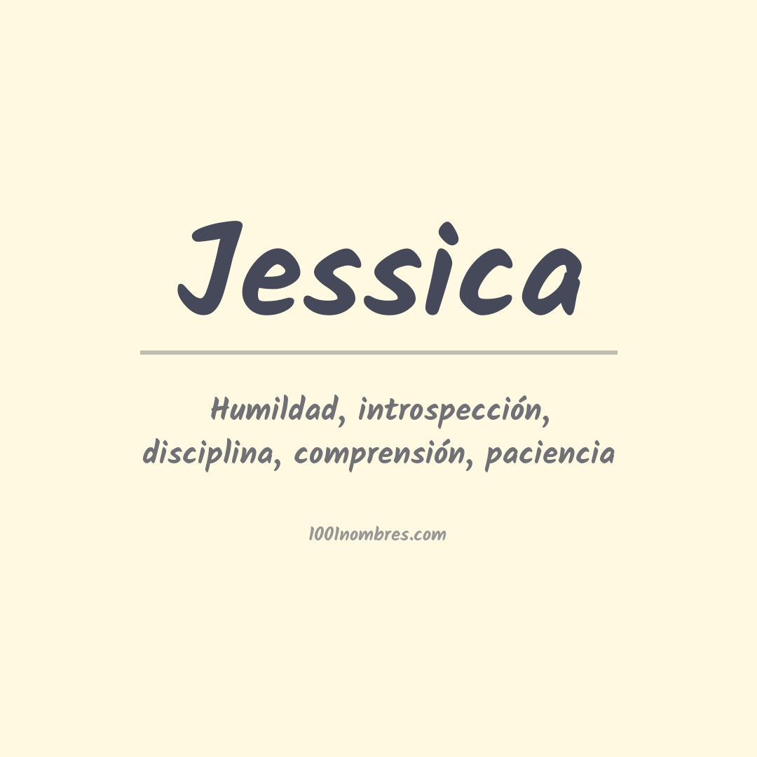 Significado del nombre Jessica
