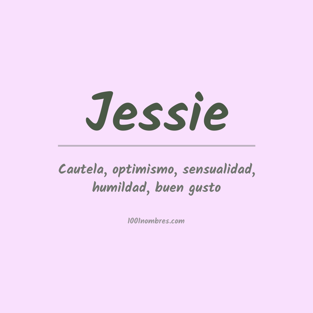Significado del nombre Jessie
