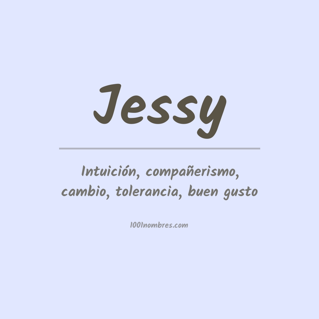 Significado del nombre Jessy