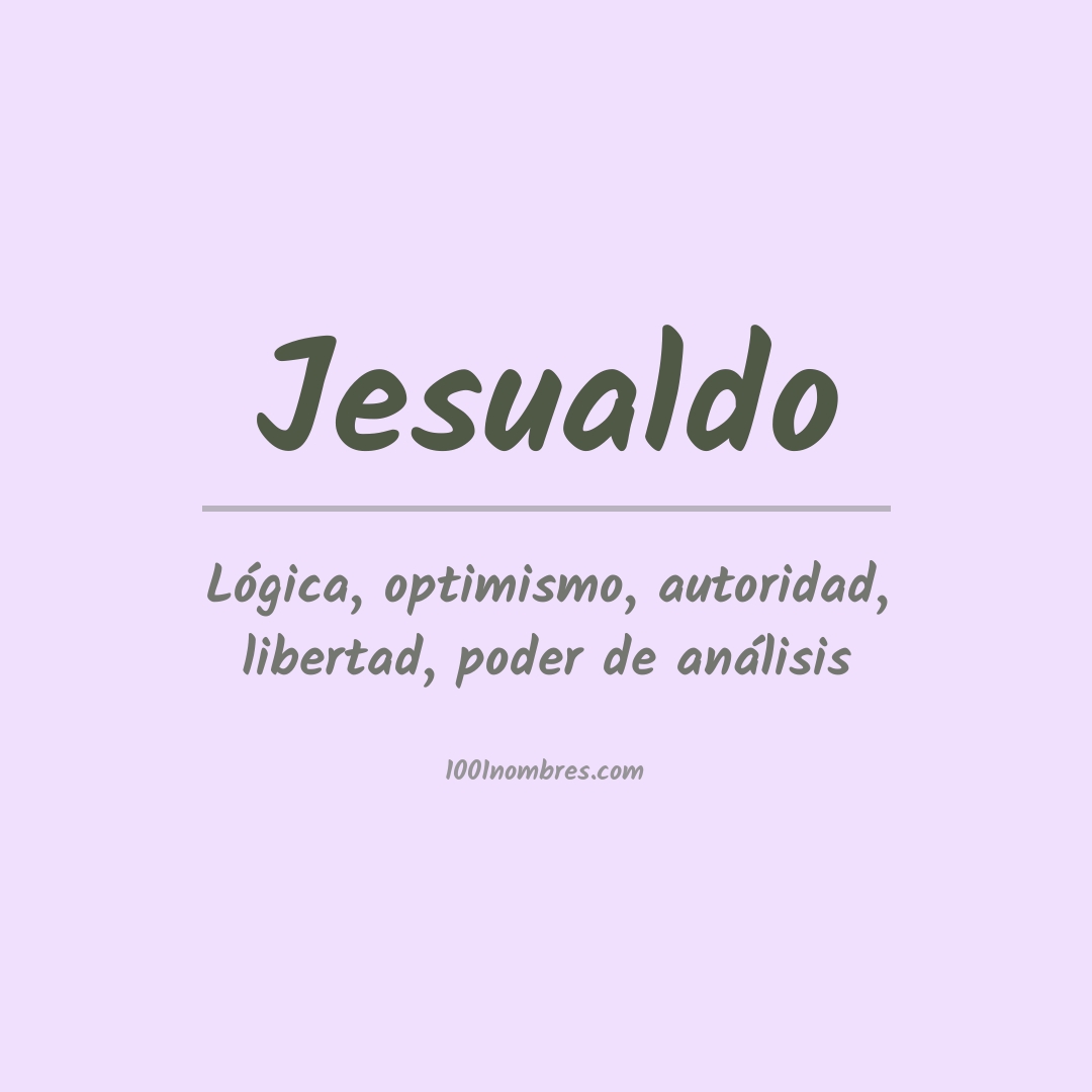 Significado del nombre Jesualdo