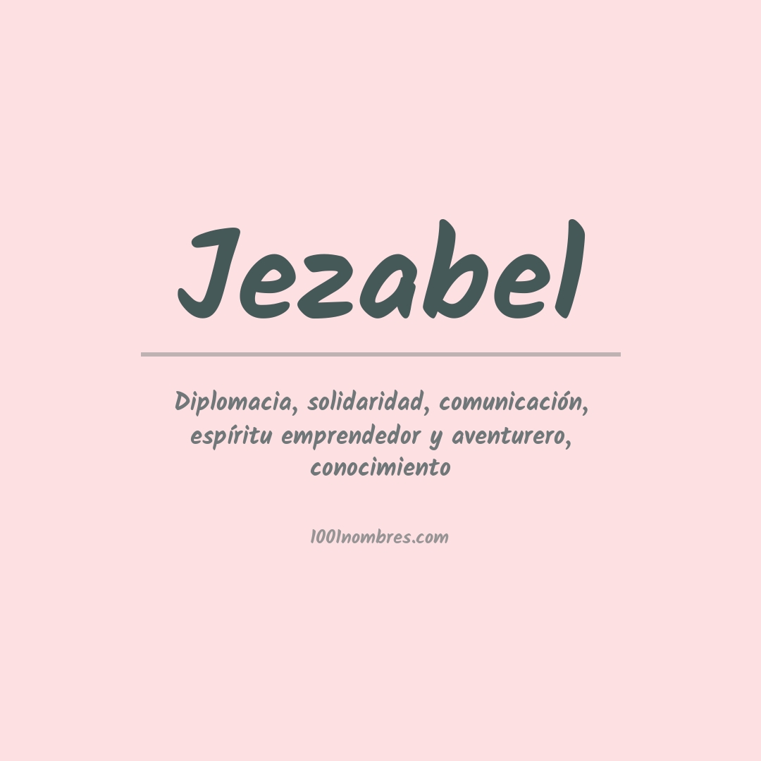 Significado del nombre Jezabel