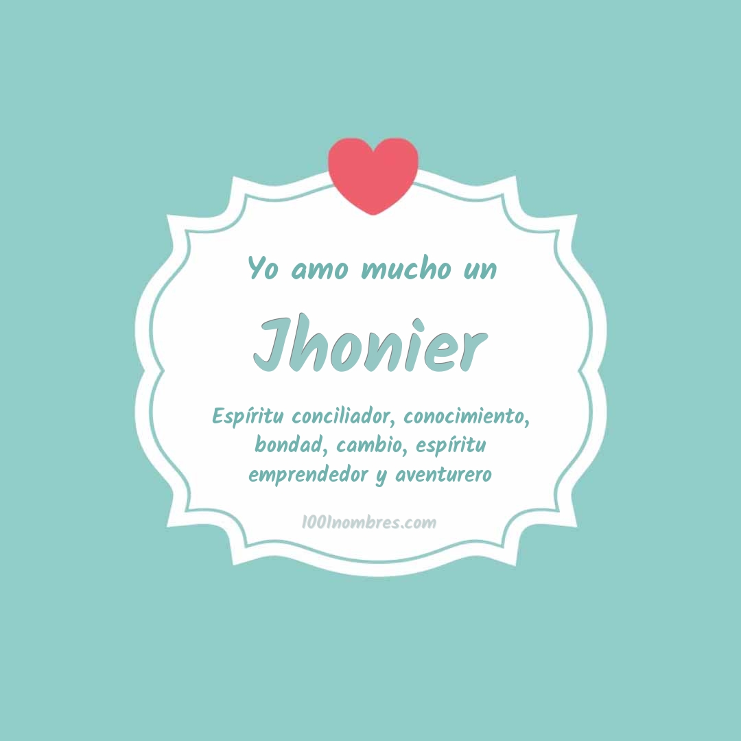 Yo amo mucho Jhonier