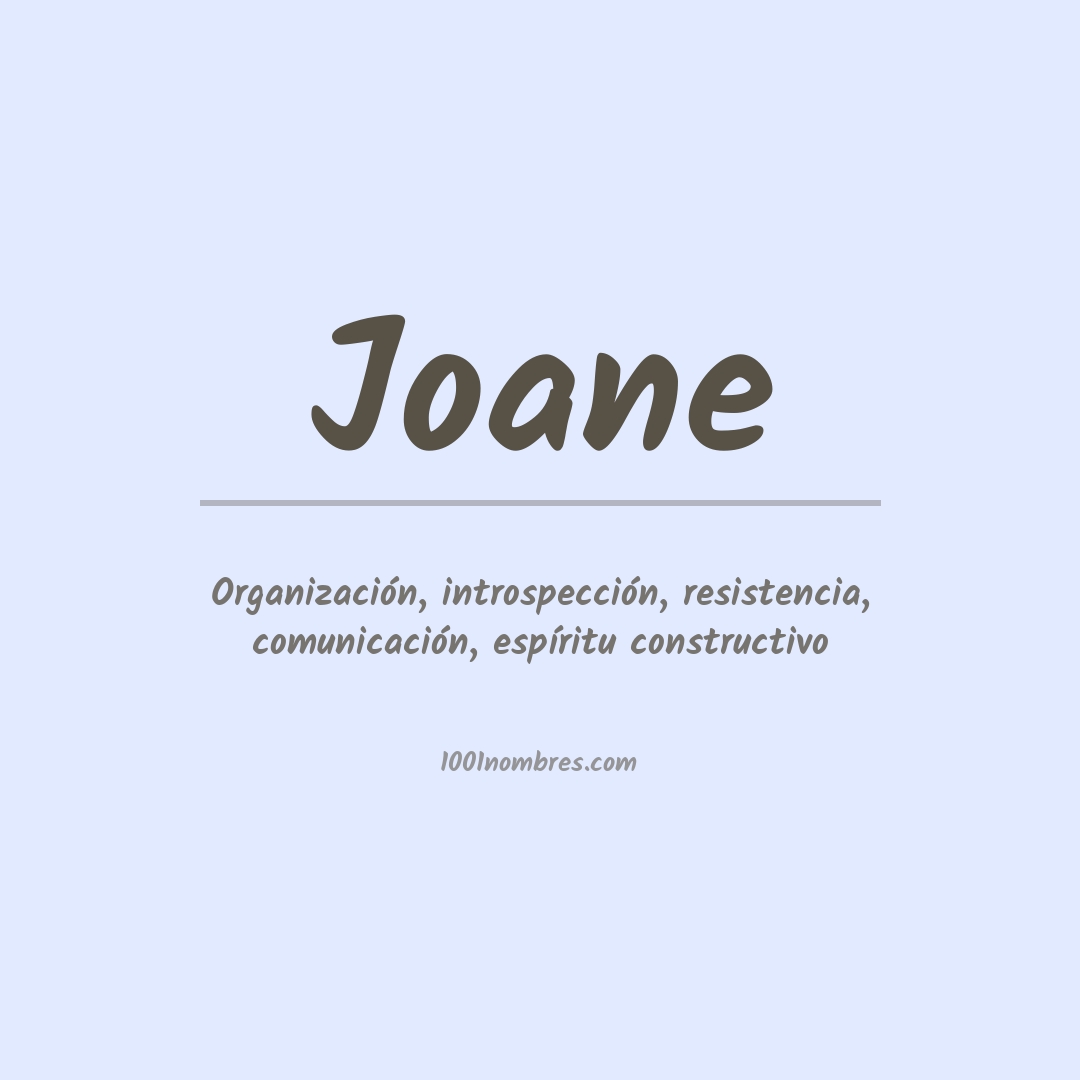 Significado del nombre Joane