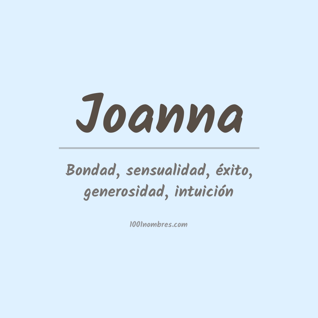 Significado del nombre Joanna