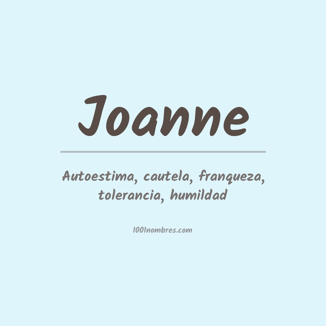 Significado del nombre Joanne