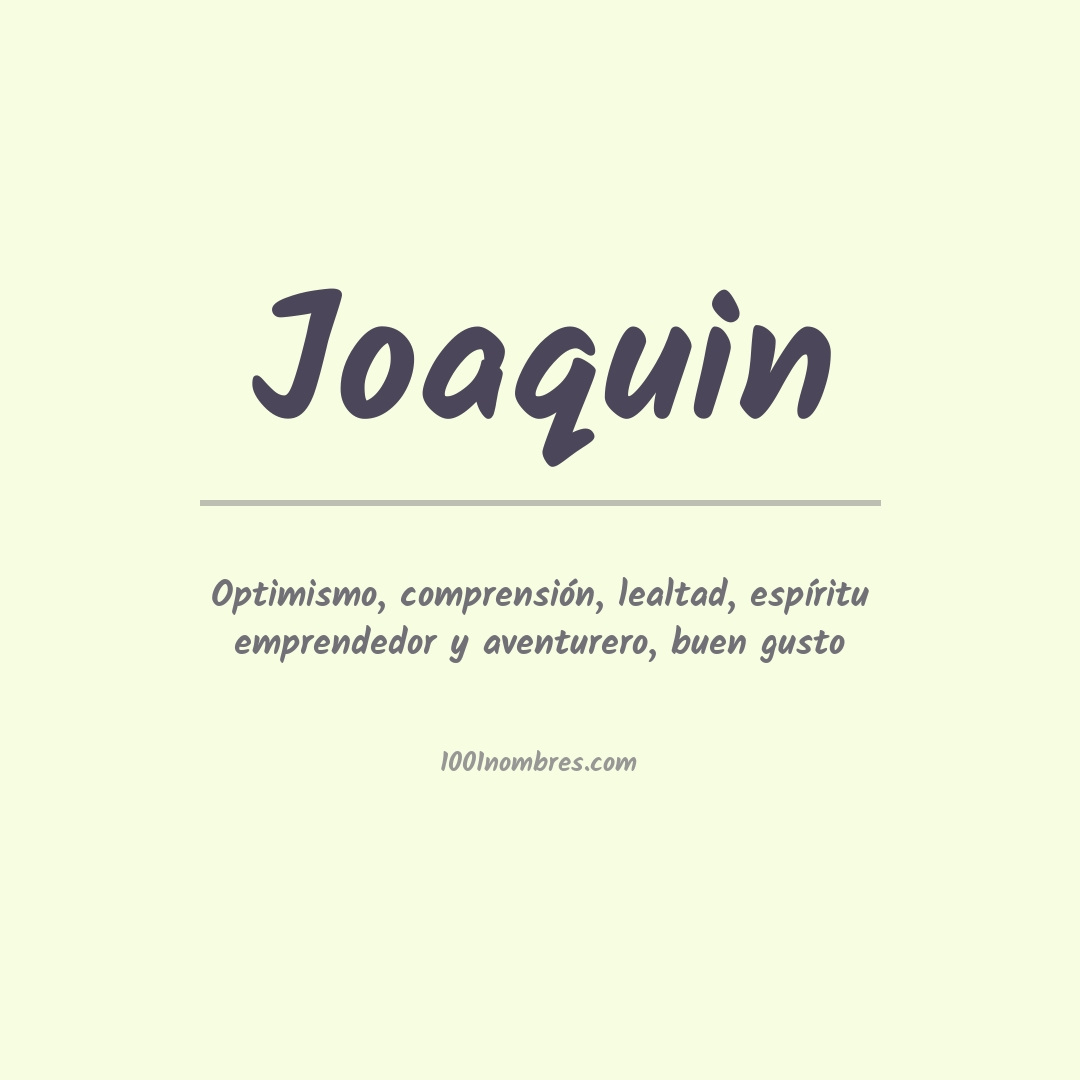 Significado del nombre Joaquin
