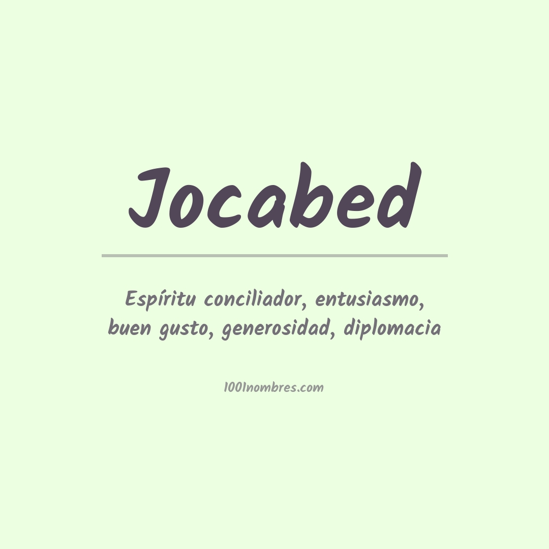 Significado del nombre Jocabed