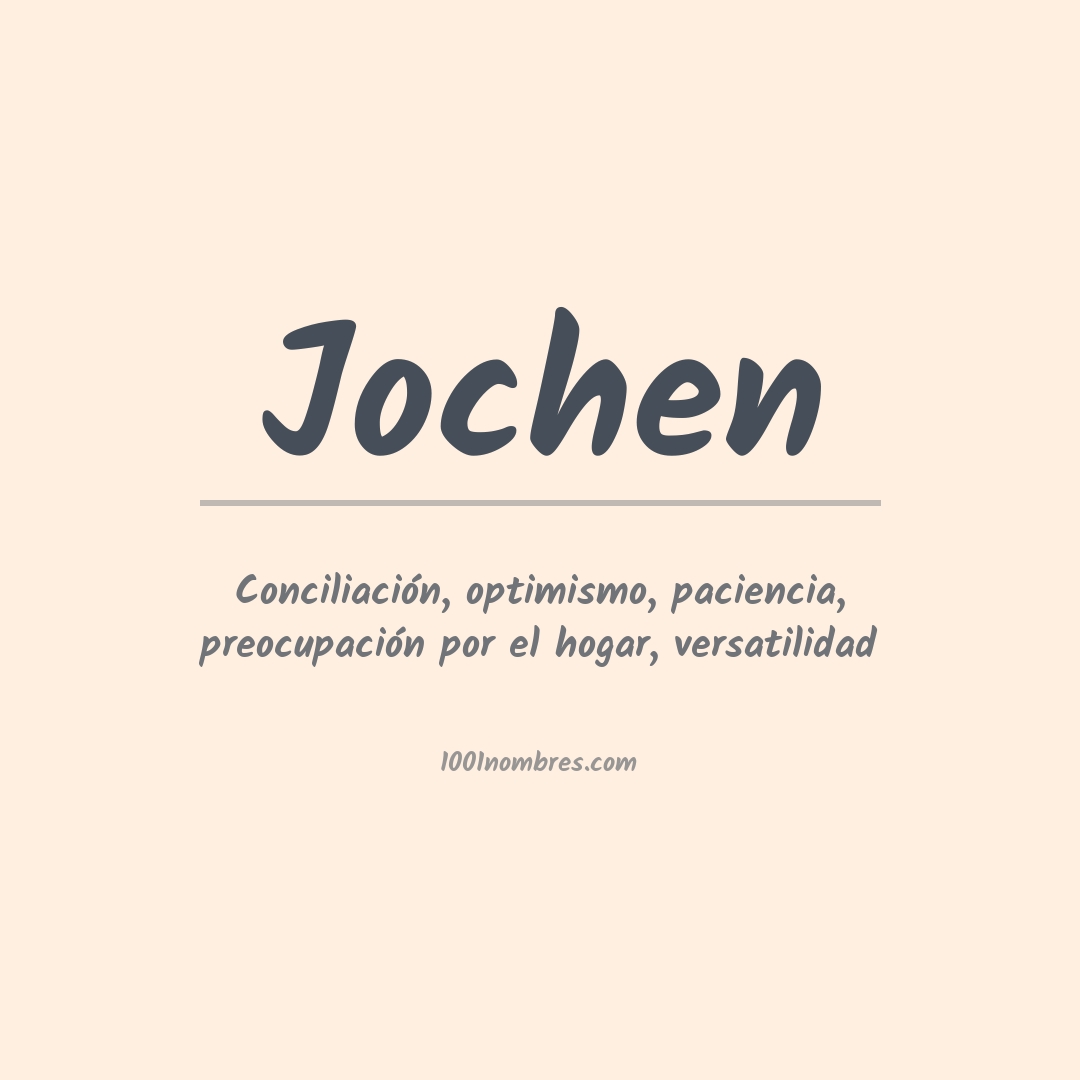 Significado del nombre Jochen