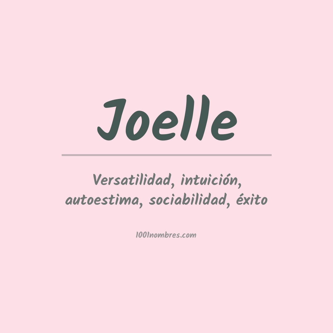 Significado del nombre Joelle