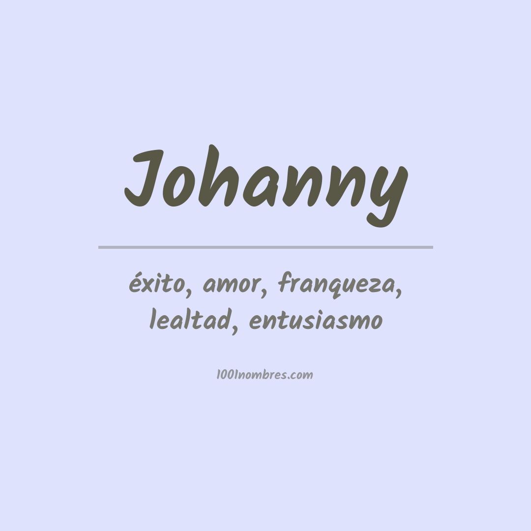 Significado del nombre Johanny