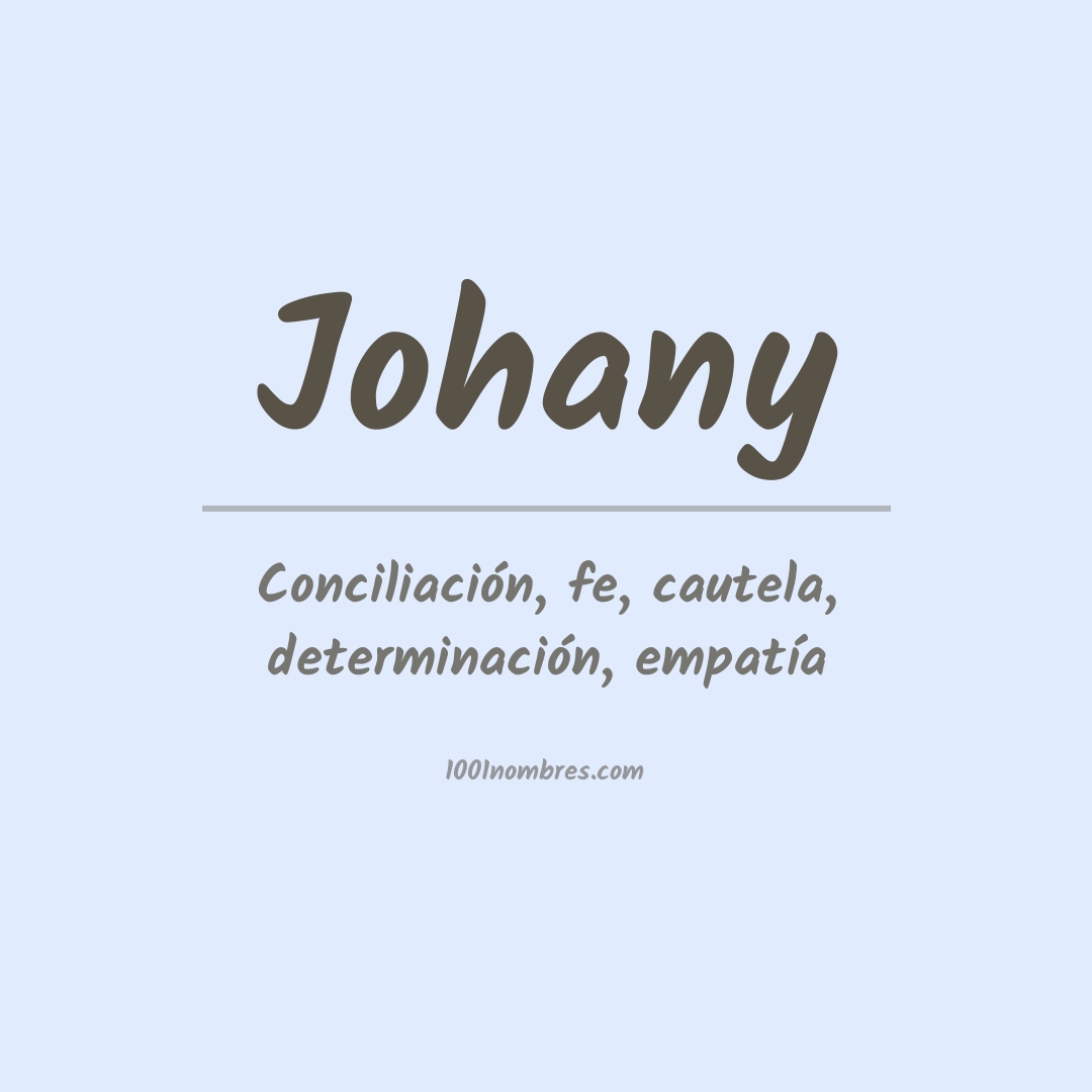 Significado del nombre Johany