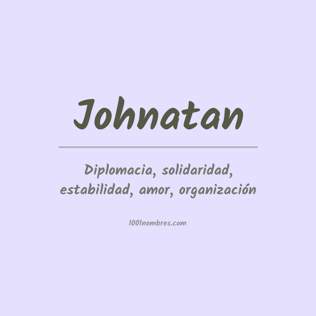 Significado del nombre Johnatan