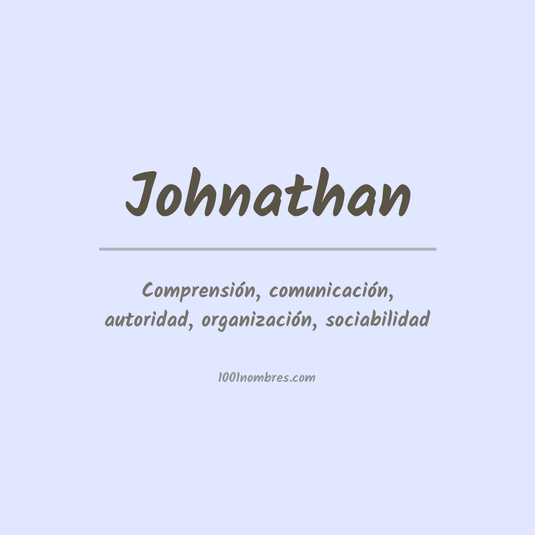 Significado del nombre Johnathan