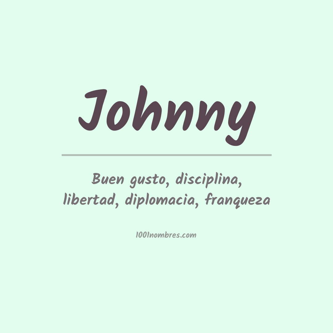 Significado del nombre Johnny