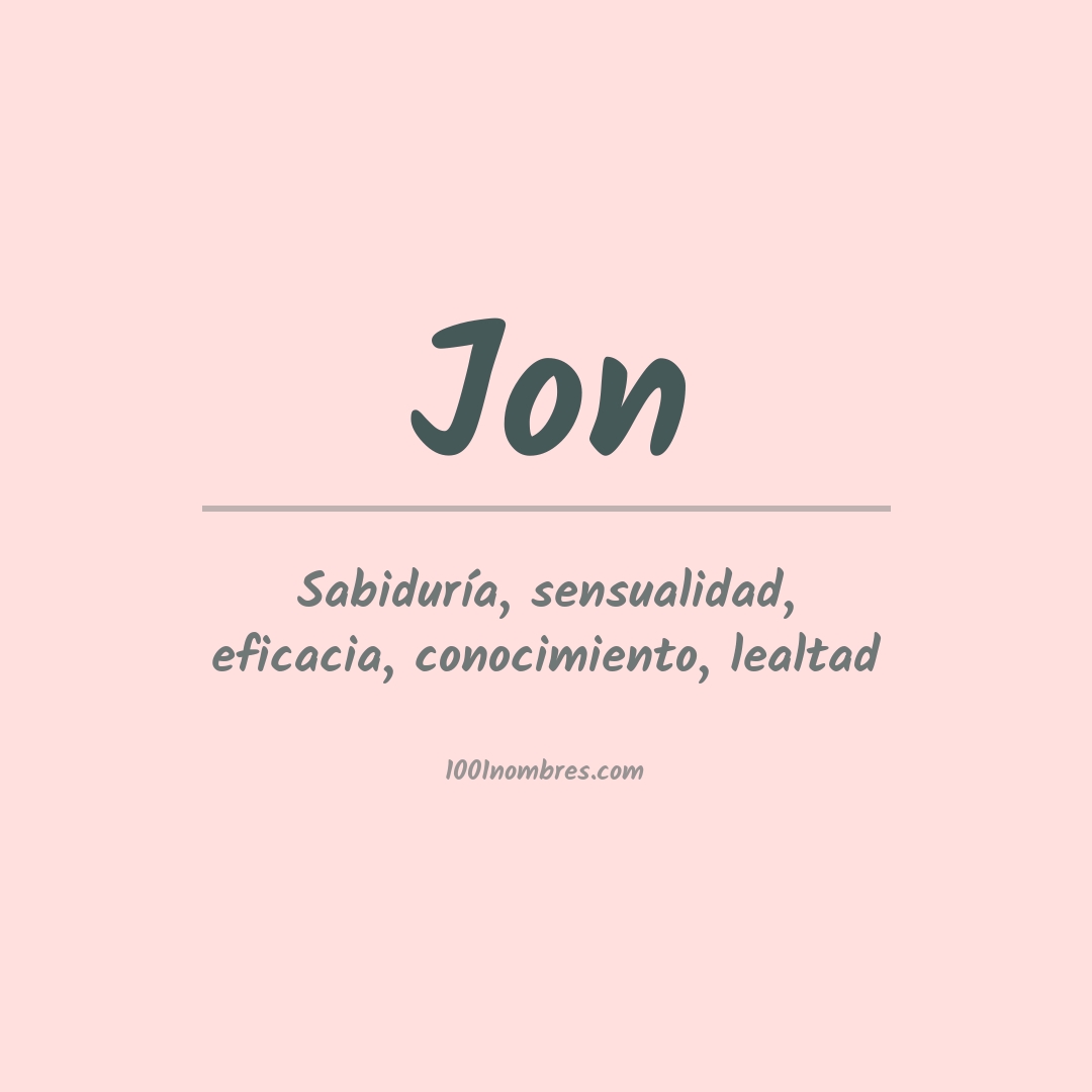 Significado del nombre Jon