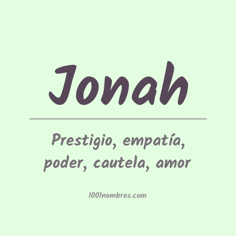 Significado del nombre Jonah Significado del nombre Jonah