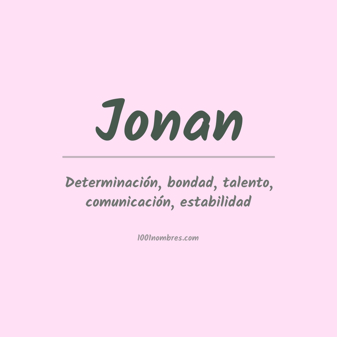 Significado del nombre Jonan