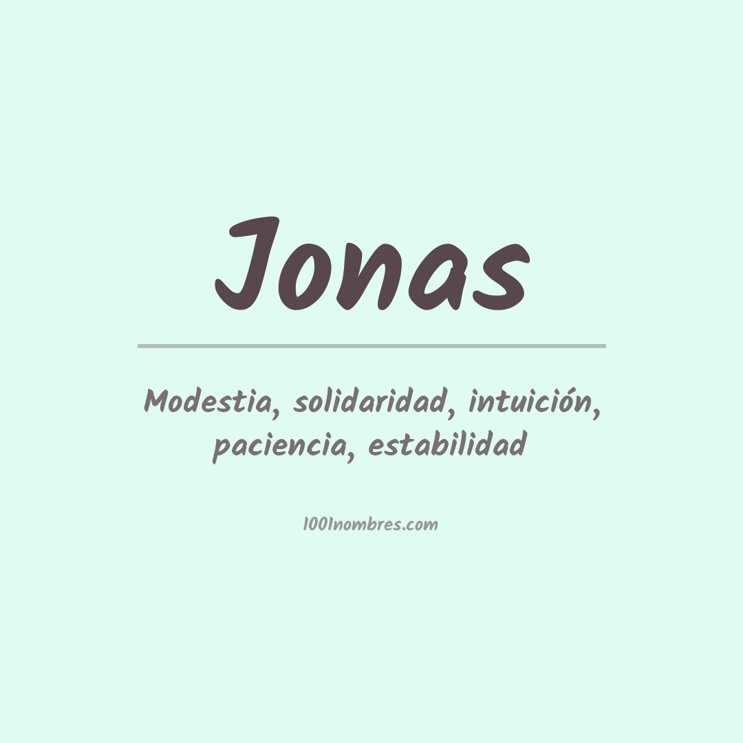 Significado del nombre Jonas