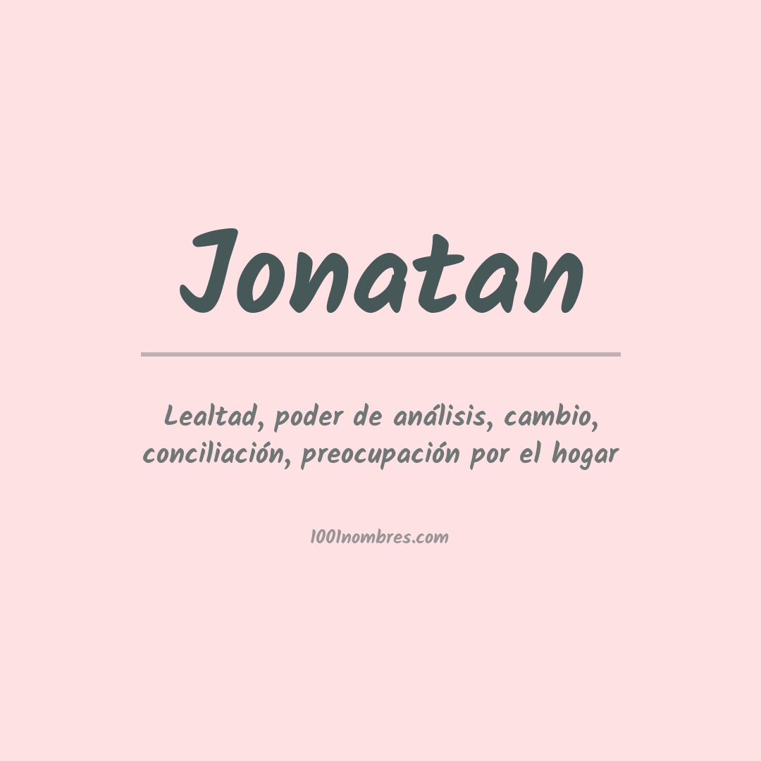 Significado del nombre Jonatan