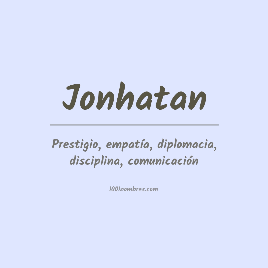 Significado del nombre Jonhatan