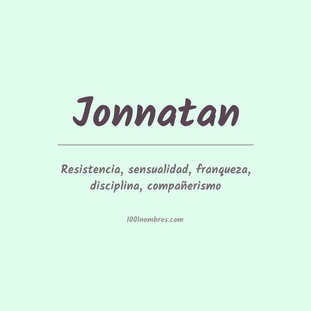 Significado del nombre Jonnatan