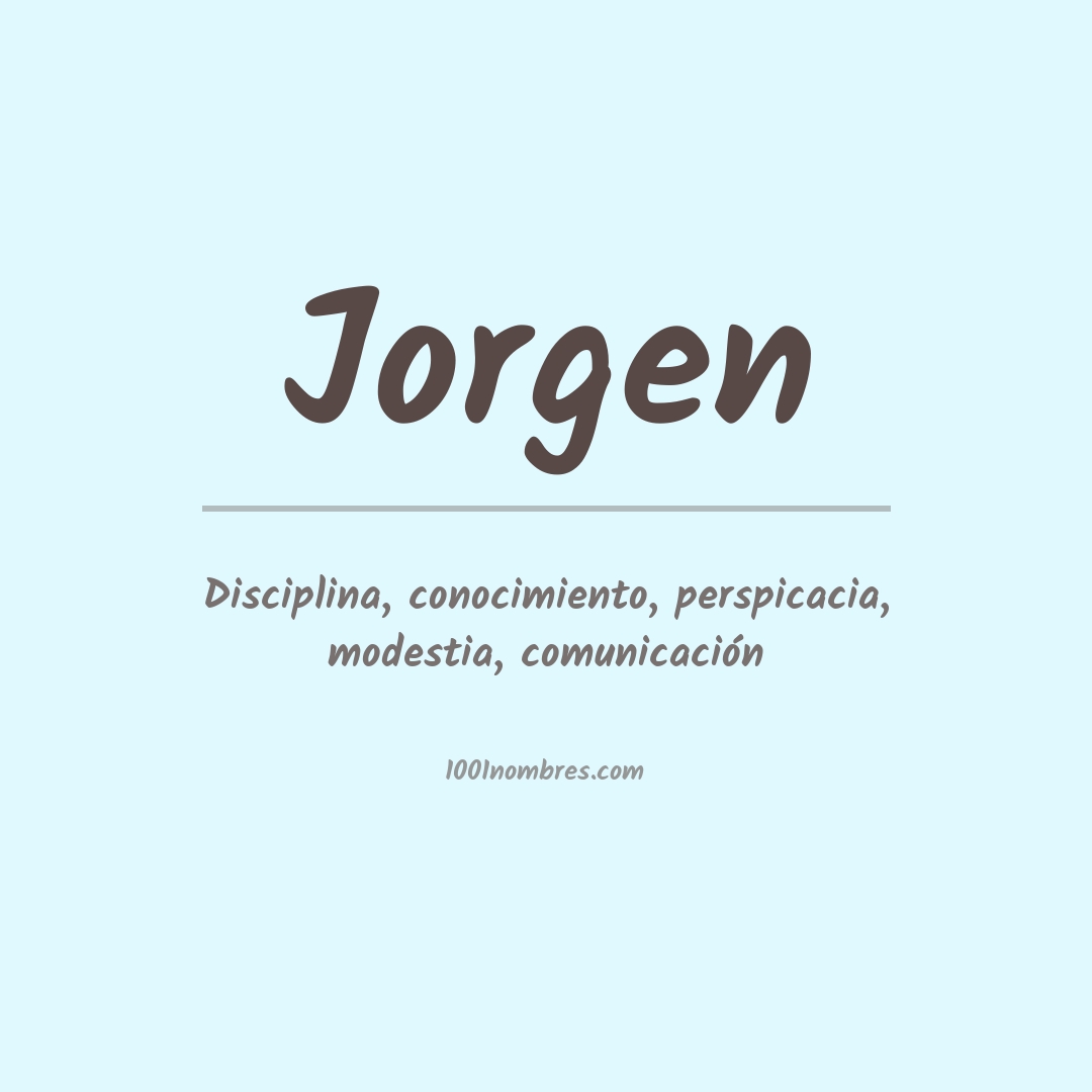 Significado del nombre Jorgen