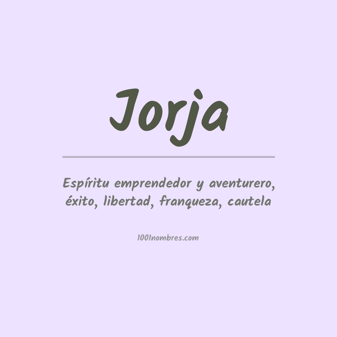 Significado del nombre Jorja