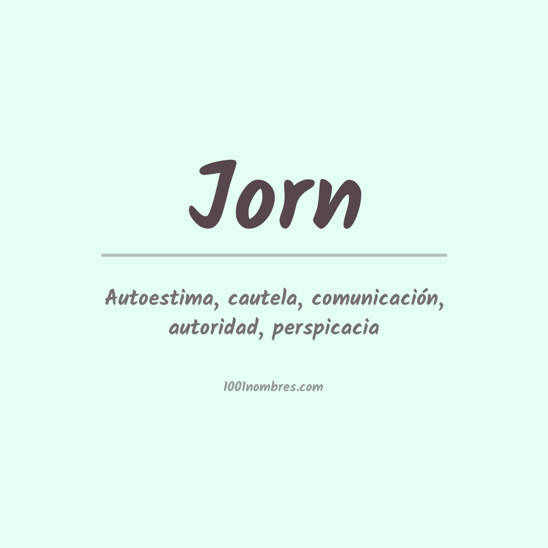 Significado del nombre Jorn