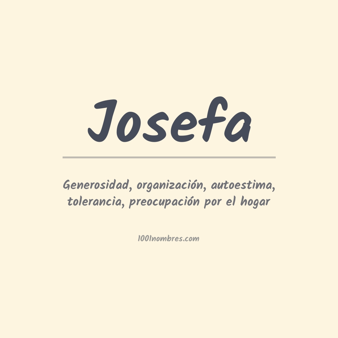 Significado del nombre Josefa