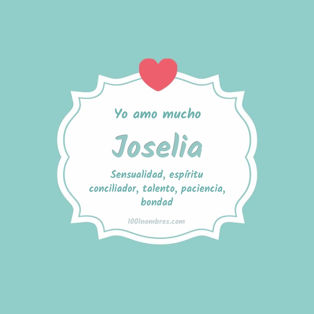 Yo amo mucho Joselia