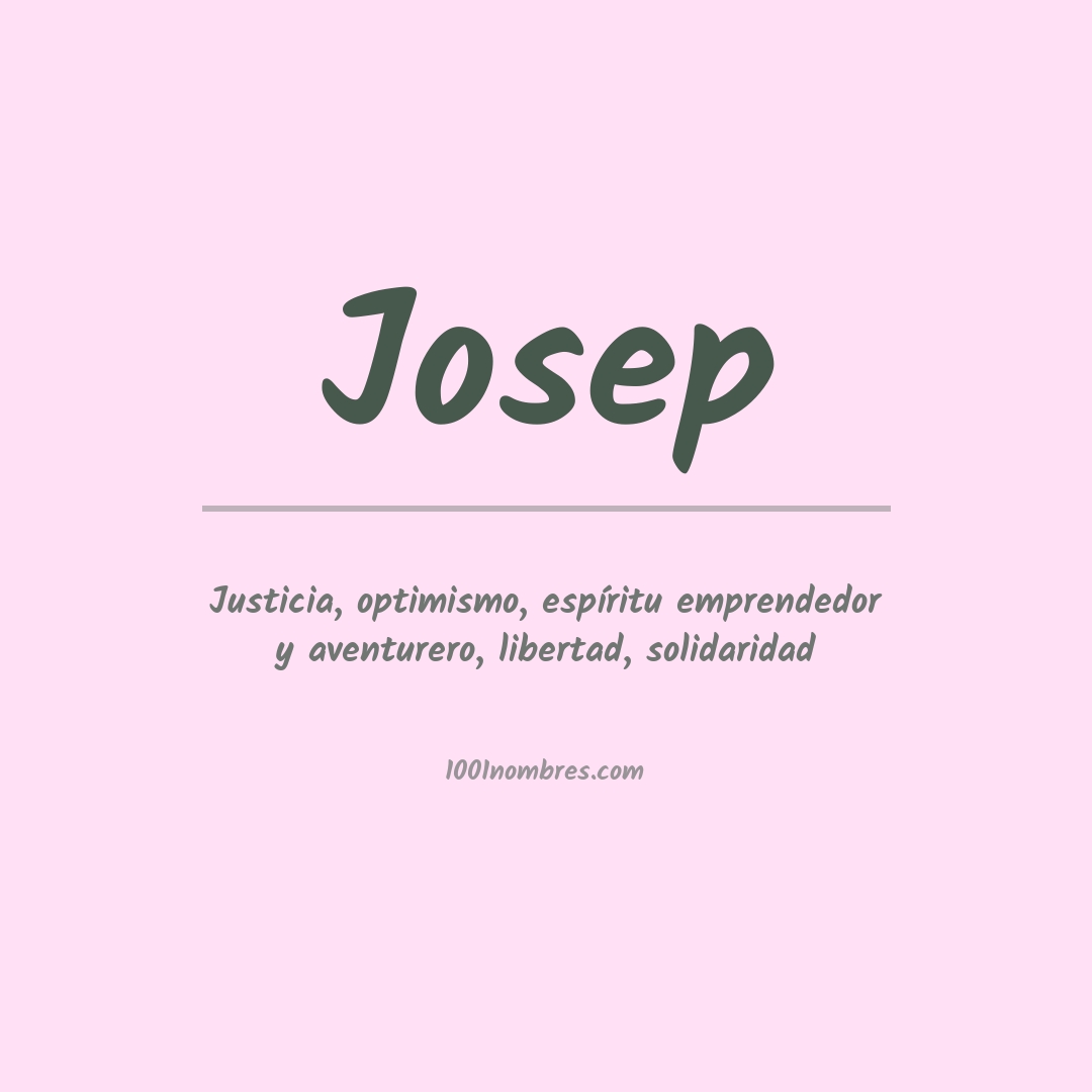 Significado del nombre Josep