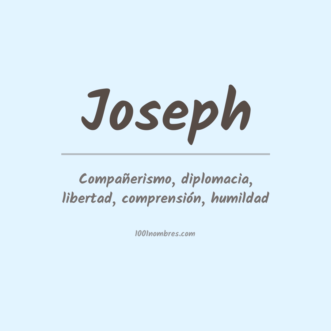 Significado del nombre Joseph